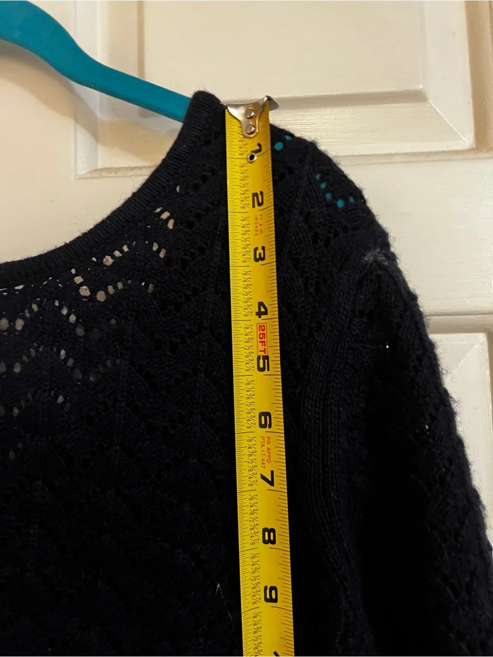 Boden Black Openwork Deep Back Crewneck Sweater - Picture 8 of 11